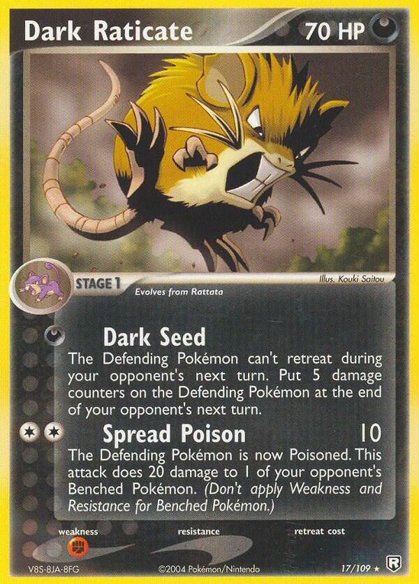 Dark Raticate - 17/109 - Rare