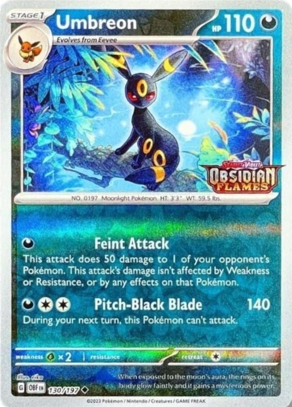 Umbreon - 130/197 - Reverse Stamped Uncommon