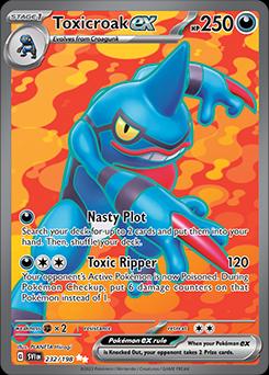 Toxicroak ex - 232/198 - Full art ultra rare