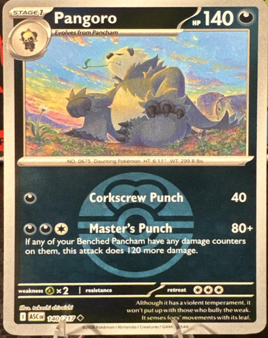 Pangoro - 140/217 - Uncommon reverse Love Ball