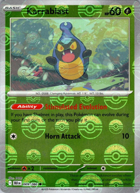 Karrablast - 009/086 - pokeball holo