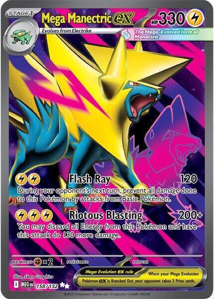 Mega Manectric ex - 158/132 - Full art ultra rare
