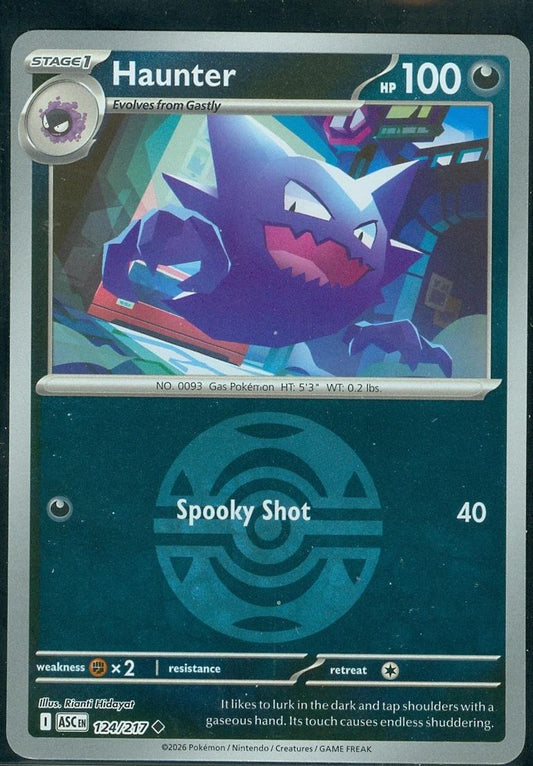 Haunter - 124/217 - Uncommon reverse Dusk Ball