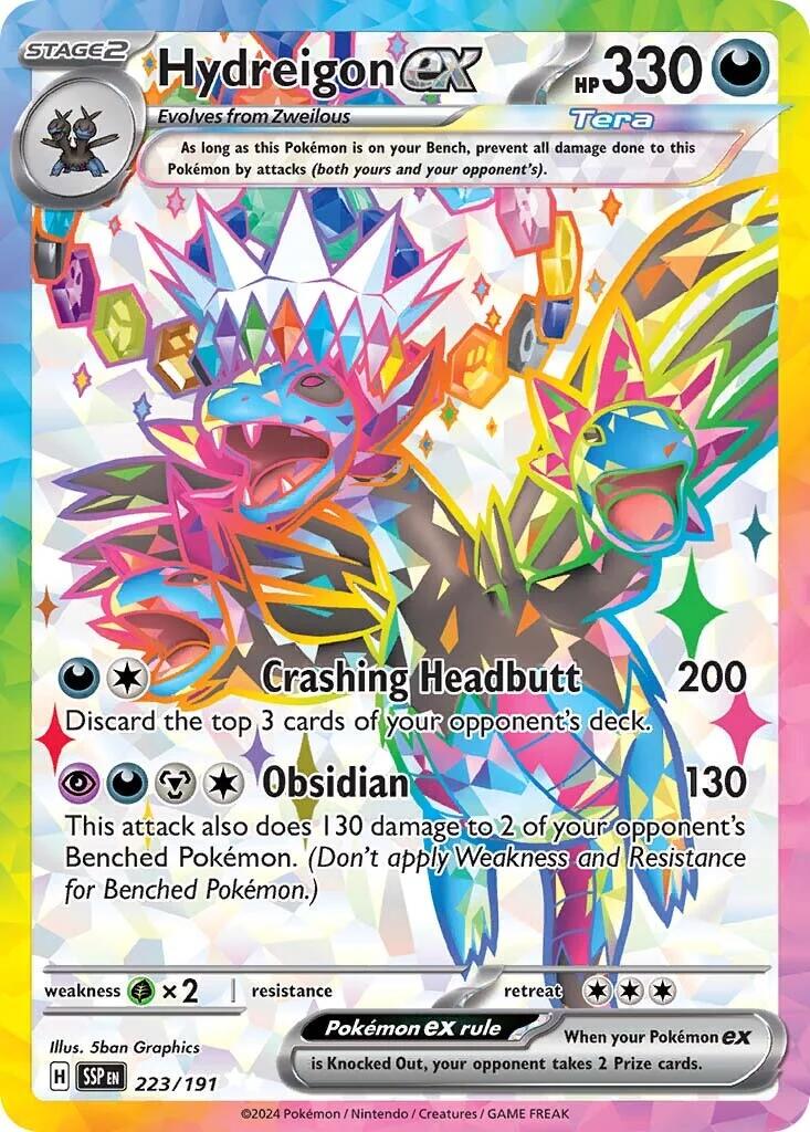 Hydreigon ex - 223/191 - Full art ultra rare