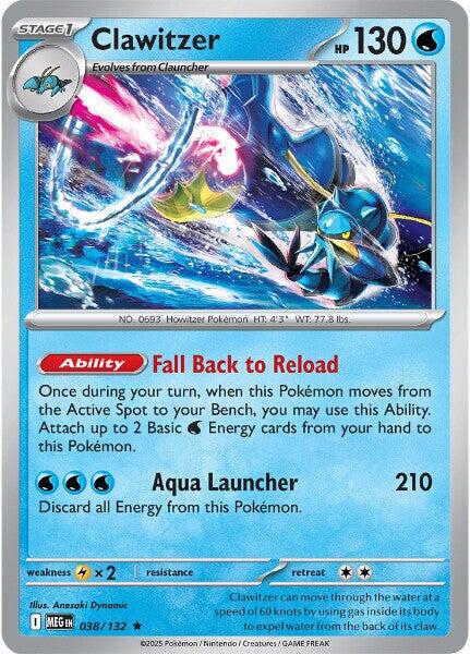 Clawitzer - 038/132 - Holo Rare