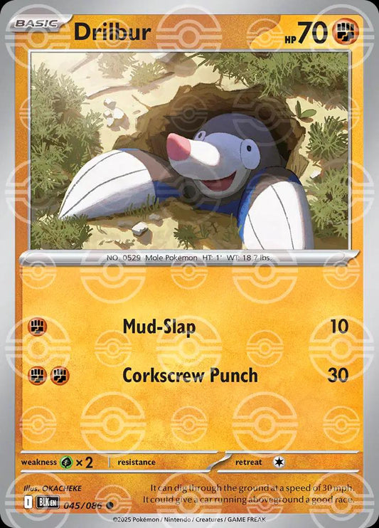 Drilbur - 045/086 - pokeball holo