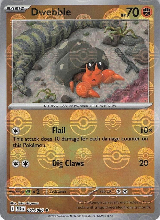 Dwebble - 051/086 - pokeball holo