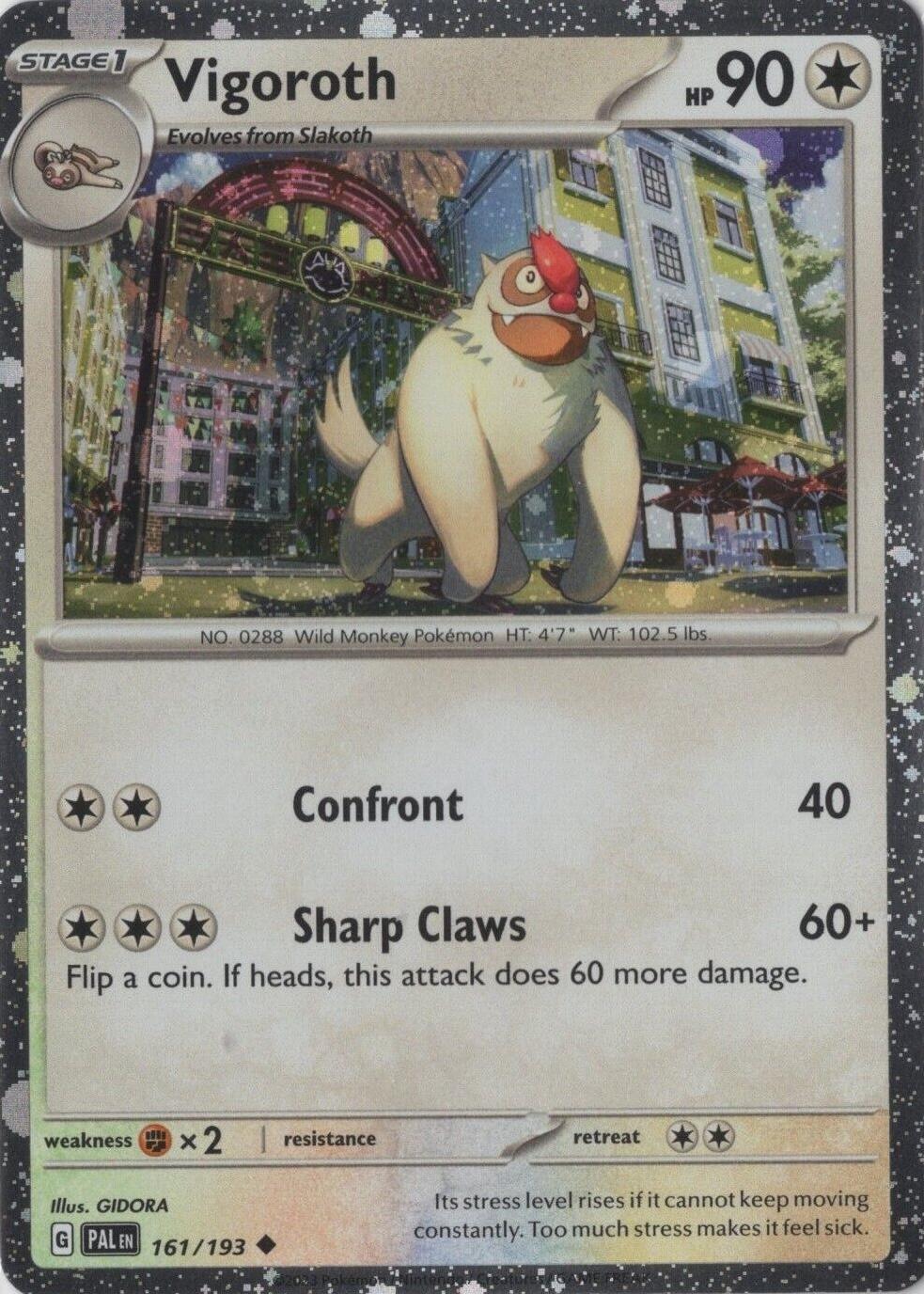 Vigoroth - 161/193 - Uncommon - Cosmos Holo