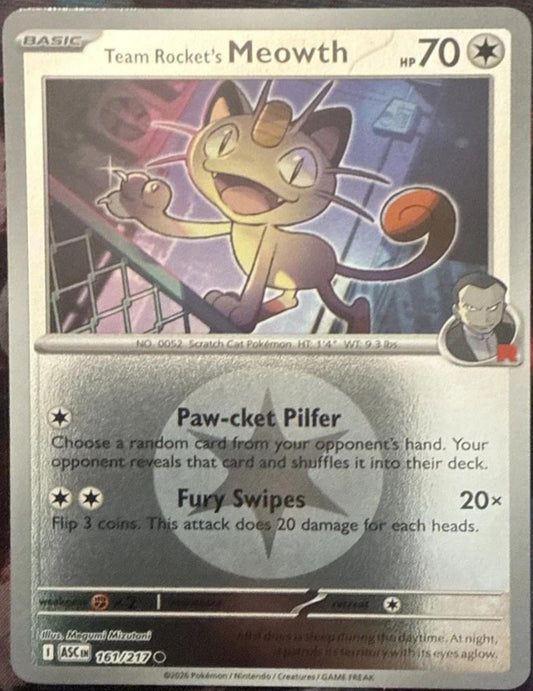 Team Rocket´s Meowth - 161/217 - Common reverse