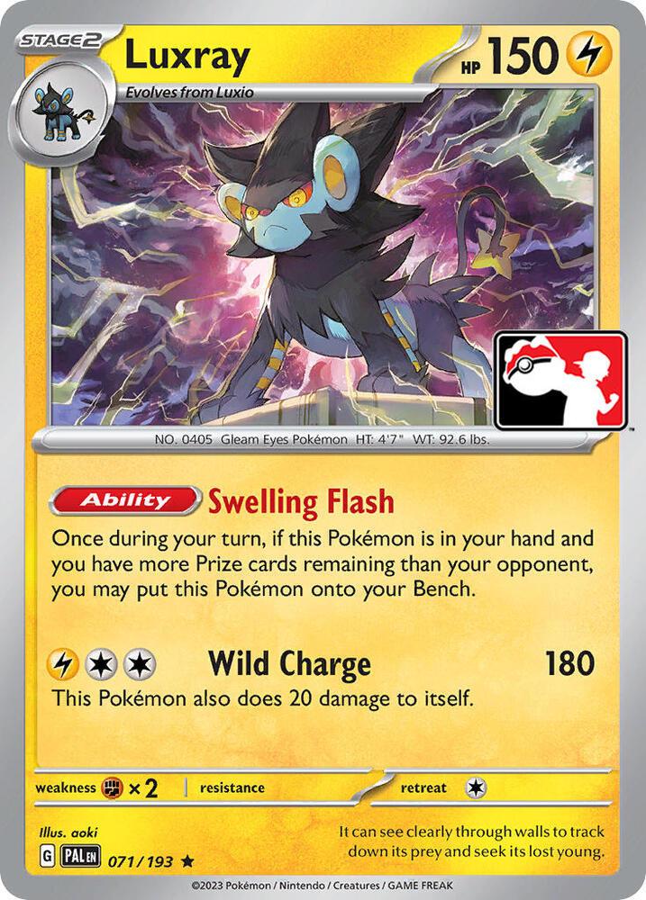 Luxray - 071/193 - Rare - Prize pack