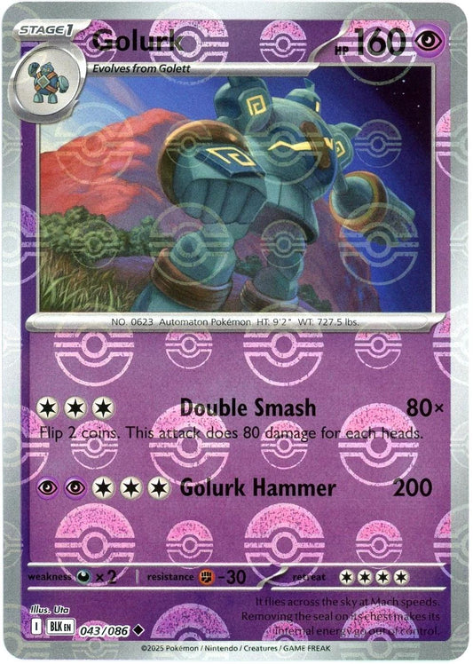 Golurk - 043/086 - pokeball holo