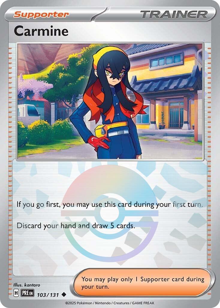 Carmine - 103/131 - pokeball reverse rare