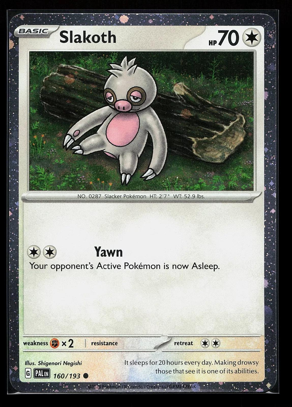 Slakoth - 160/193 - Common - Cosmos Holo