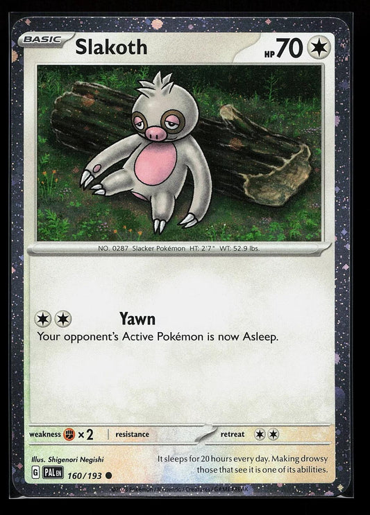 Slakoth - 160/193 - Common - Cosmos Holo