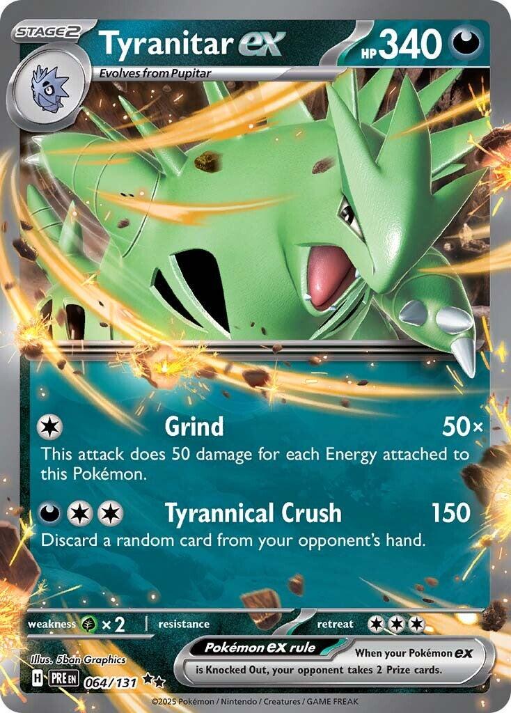 Tyranitar ex - 064/131 - ulra rare