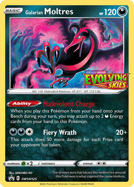 Galarian Moltres - SWSH125 - Prerelease Promo