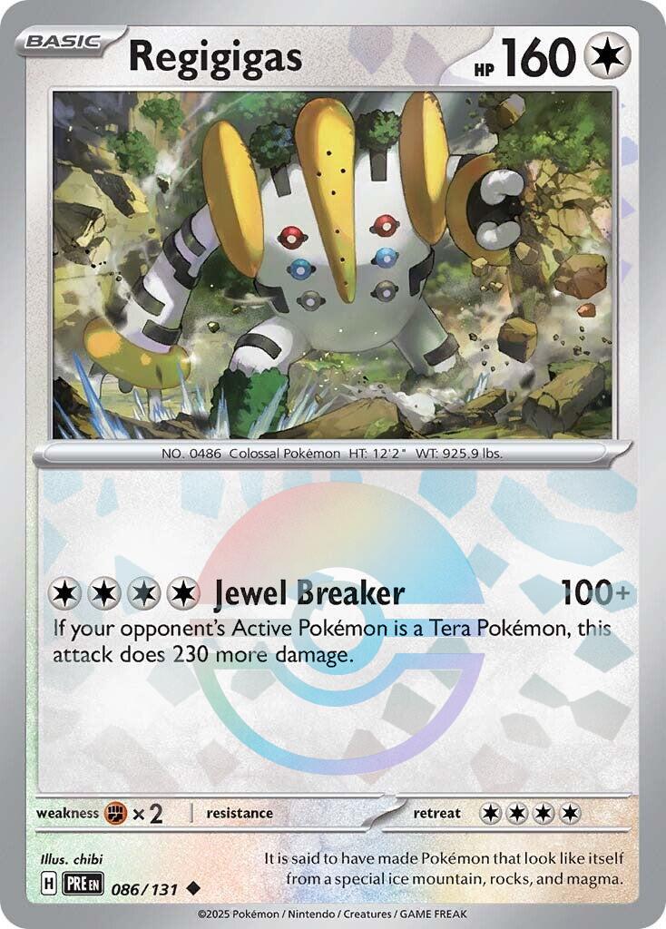 Regigigas - 086/131 - pokeball rare