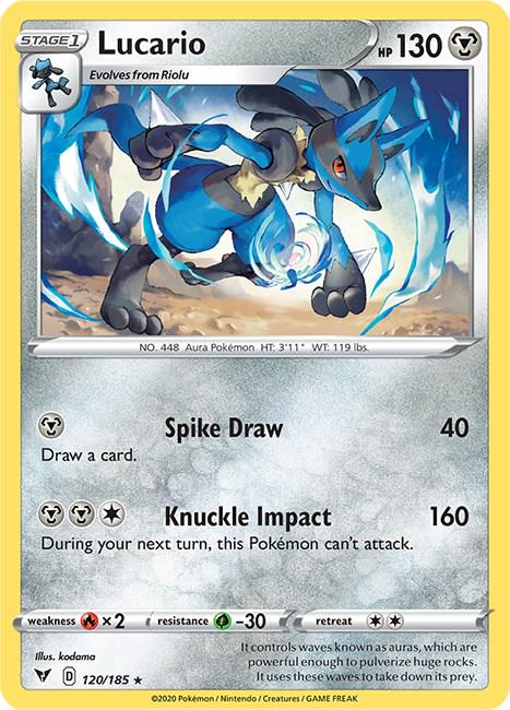 Lucario - 120/185 - Rare - Vualá sellado