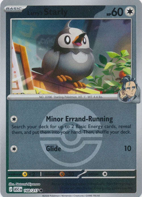 Larry´s Starly - 168/217 - Common reverse pokeball