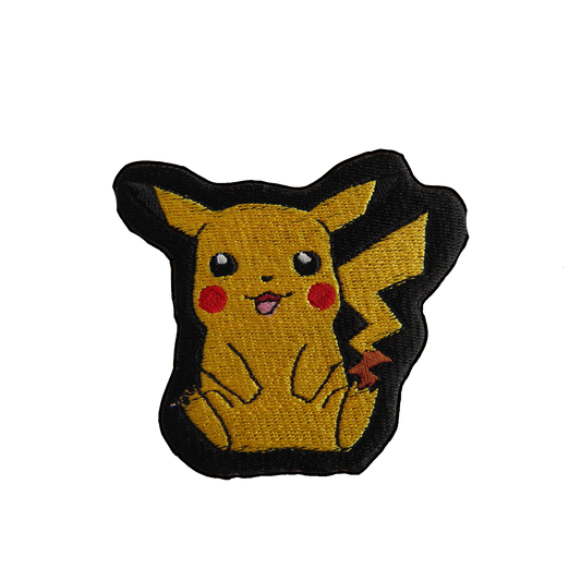 0025 Pikachu Sentado - Parche Bordado
