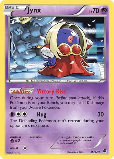 Jynx - 36/83 - Rare Reverse Holo