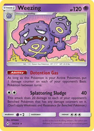 Weezing - 74/214 - Rare