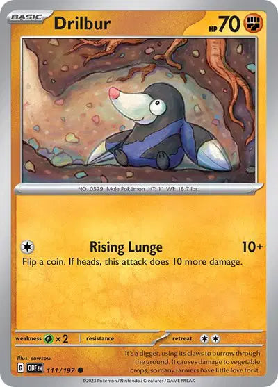 Drilbur - 111/197 - Common - Sowsow