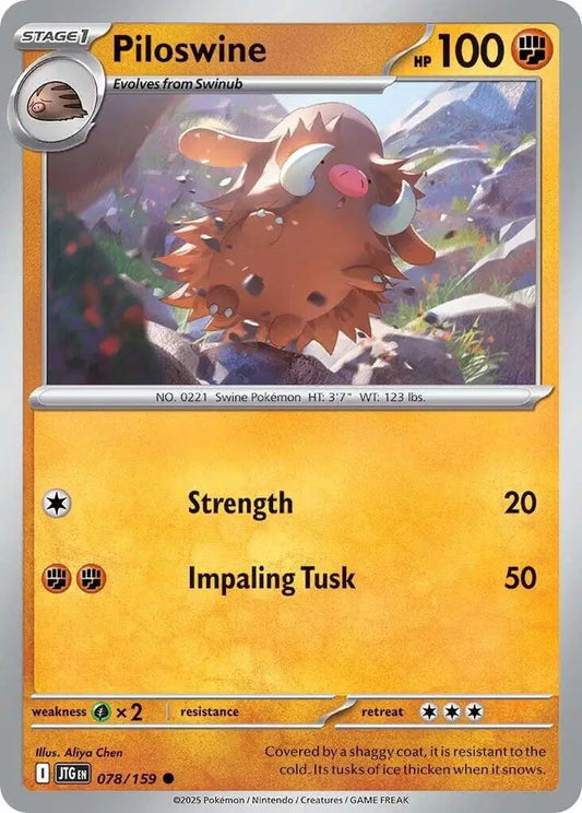 Piloswine - 078/159 - Common