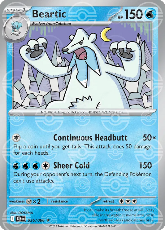 Beartic 026/086 Pokemon Black Bolt