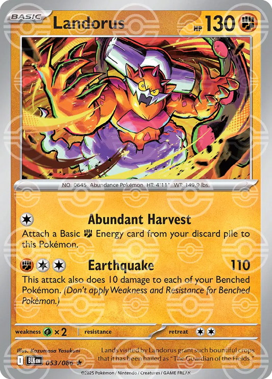 Landorus 053/086 Pokemon Black Bolt