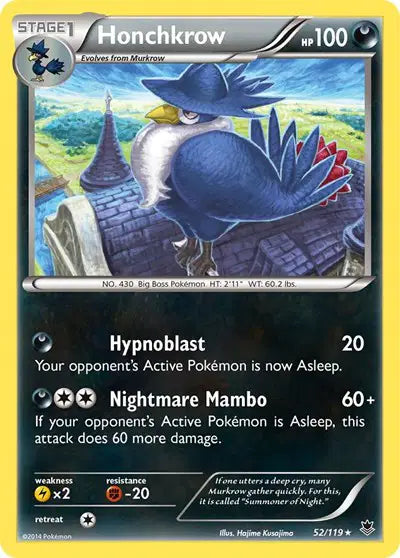 Honchkrow - 52/119 - Rare