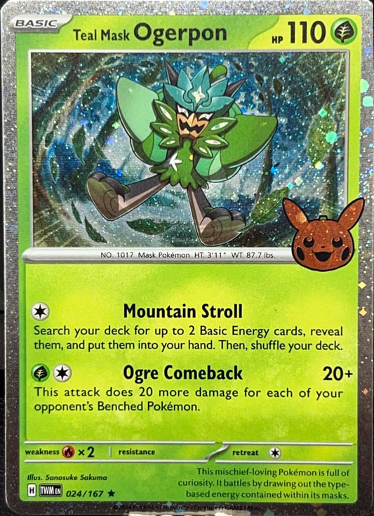 Teal Mask Ogerpon - 024/167 - Cosmos Holo trick or trade
